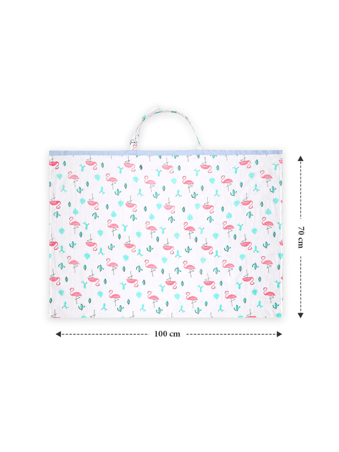 Organic Cotton Muslin Nursing Cover For Breastfeeding | Feeding Apron | 100x70 CM | Pack of 1