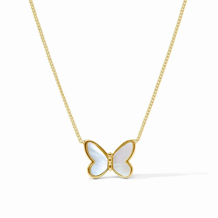 Papillon Delicate Necklace (Mother of Pearl)