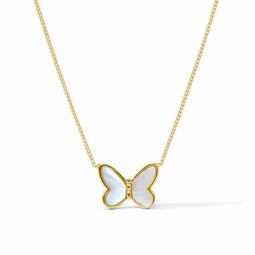 Papillon Delicate Necklace (Mother of Pearl)