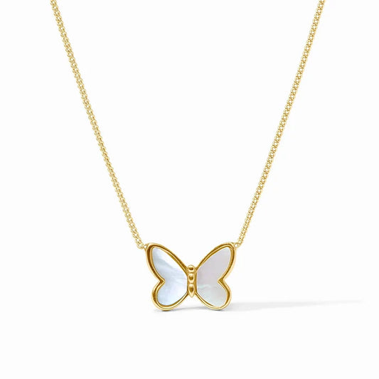 Papillon Delicate Necklace (Mother of Pearl)