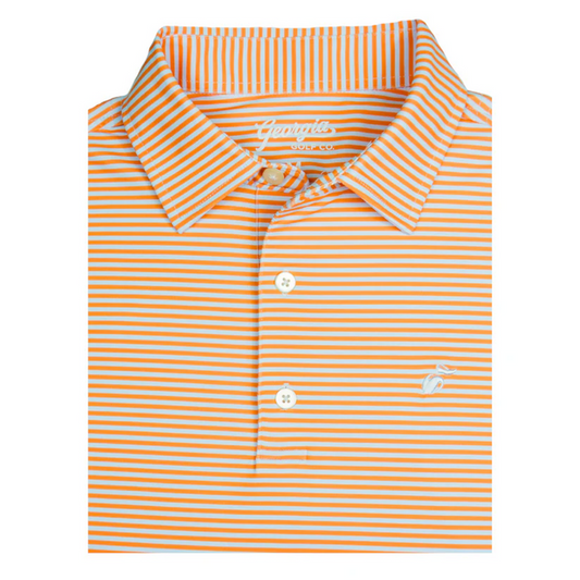 Tour Stripe Polo (Peach)
