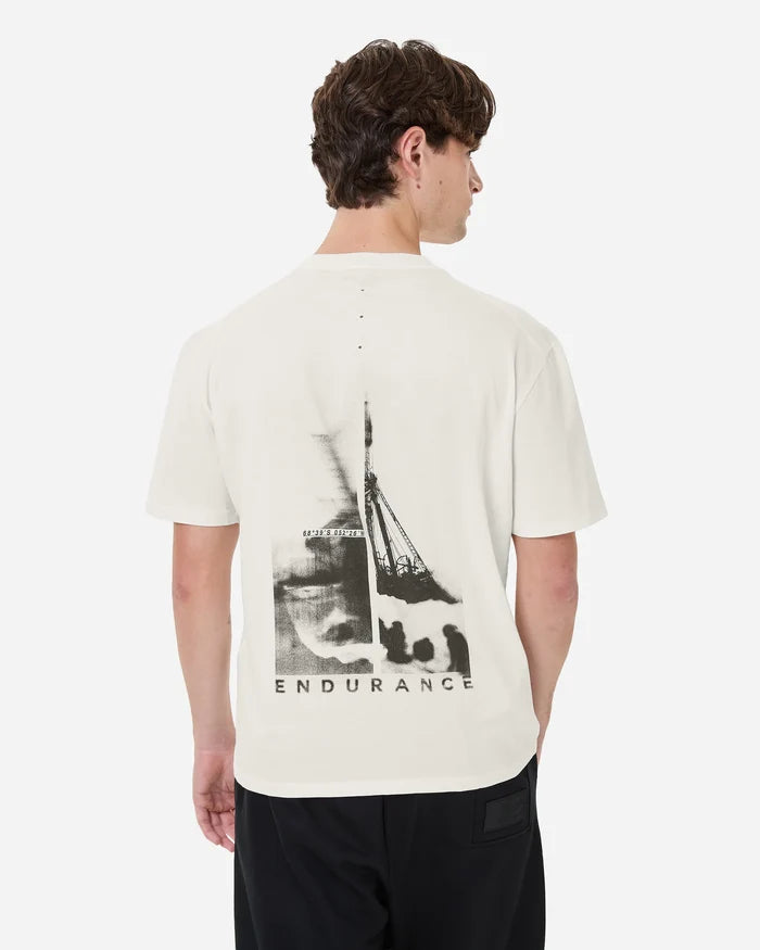 White Cotton Printed T-Shirt