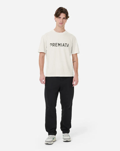 White Cotton Printed T-Shirt