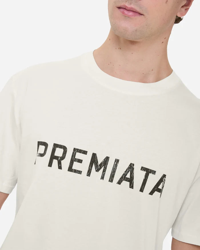 White Cotton Printed T-Shirt