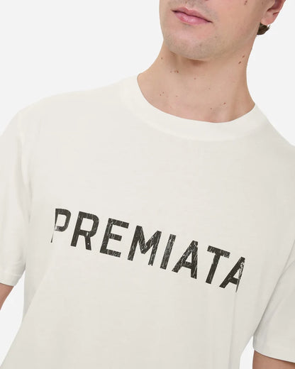 White Cotton Printed T-Shirt